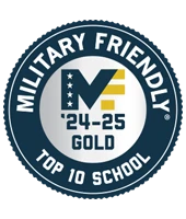 Military Friendly Top 10 School 24-25 Gold